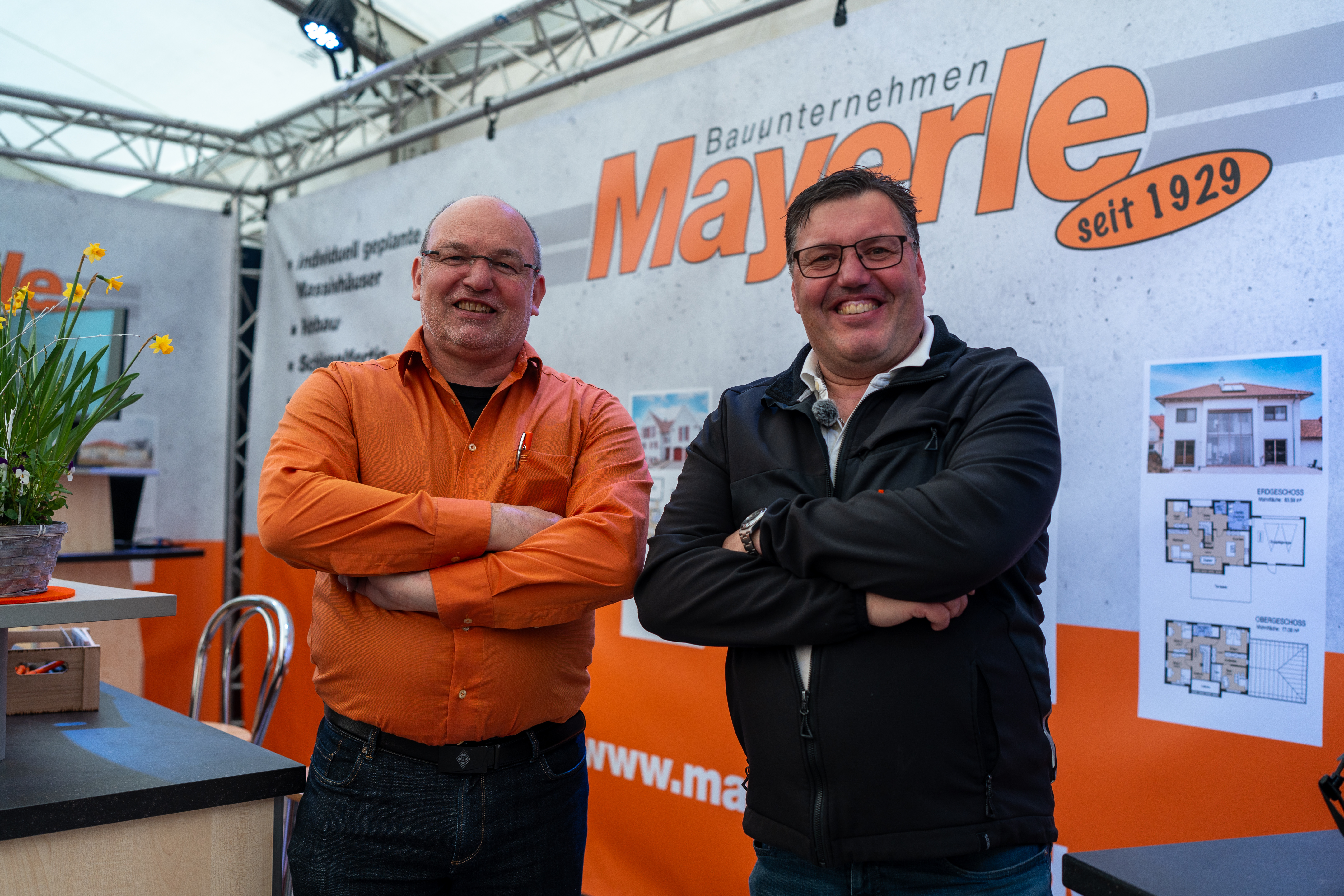 Das Team der Mayerle Bauunternehmen GmbH auf der Baustelle